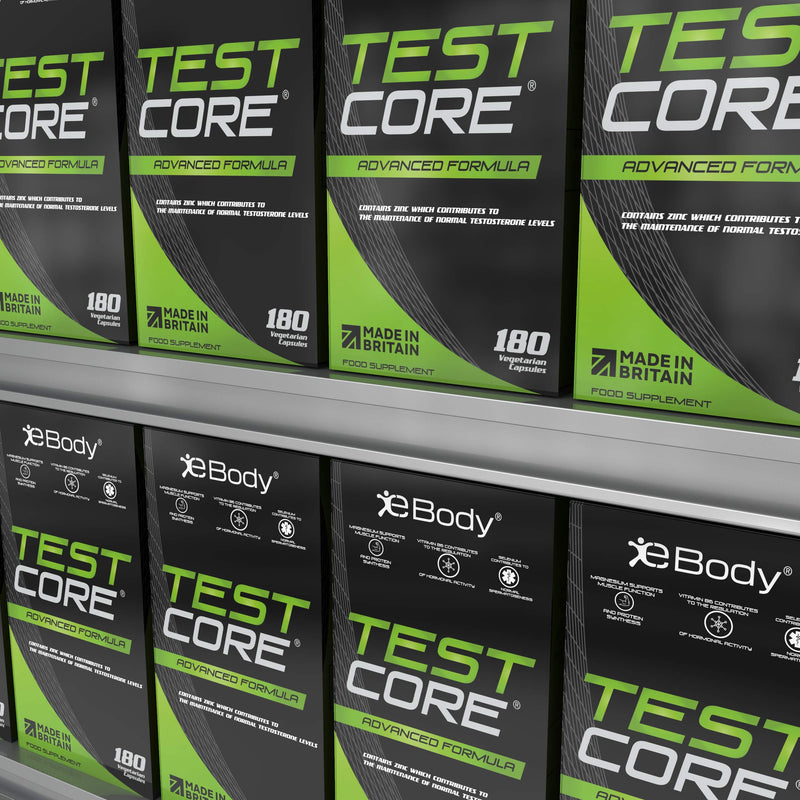 [Australia] - Testcore Testosterone Boosters for Men contains Zinc which Contributes to the Maintenance of Normal Testosterone Levels (180 Vegetarian Capsules) 