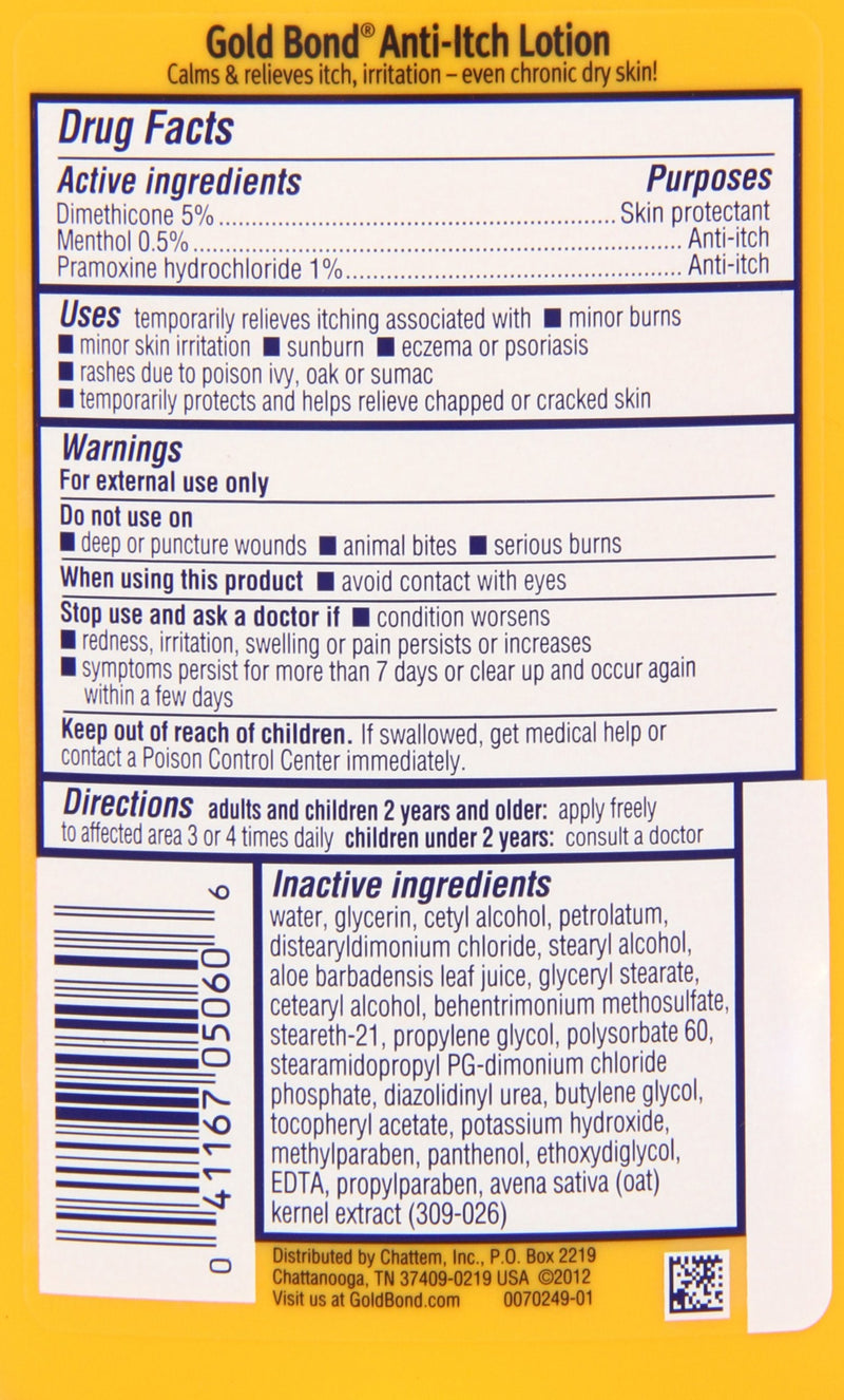 [Australia] - Gold Bond Anti Itch Lotion 5.5oz, Bottles (Pack of 2) 