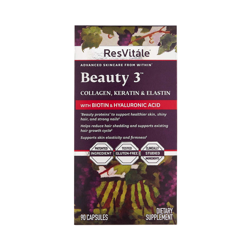 [Australia] - ResVitale Advanced Skincare Beauty 3 90 Capsules 