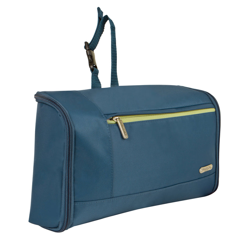 [Australia] - Travelon Flat-out Toiletry Kit Steel Blue, 9.25 x 7 x 4.25 