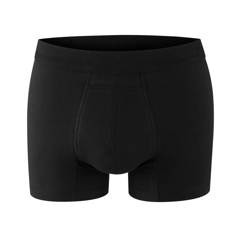 [Australia] - PROTECHDRY - Washable Urinary Incontinence Cotton Boxer Brief Underwear for Men, with Front Absorbent Area, Black Medium, 33-32" Waist M (Pack of 1) 