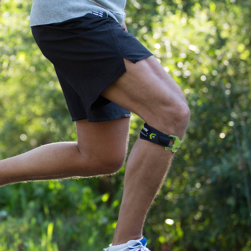 [Australia] - DonJoy Performance Webtech Patella Knee Strap – Patellar Tendonitis Band, Jumper’s Knee Strap, Adjustable Support for Running, Basketball, Volleyball, Squats, Weightlifting Small/Medium green 