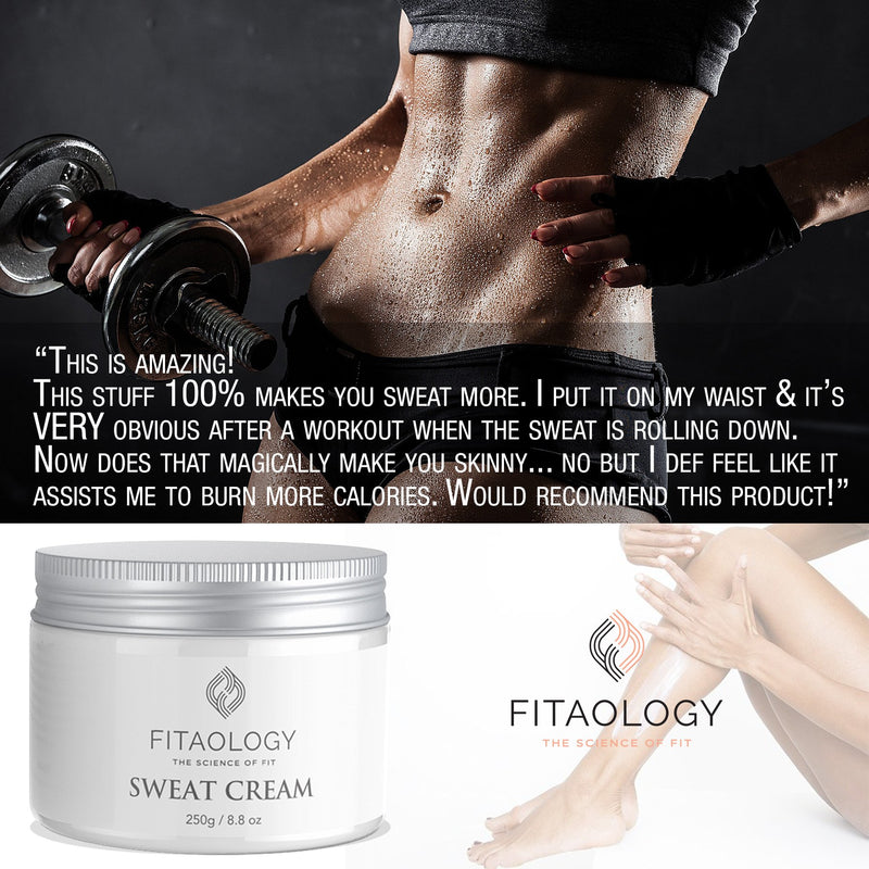 [Australia] - Fitaology Sweat Cream weight loss - firming body lotion- anti-cellulite cream – firming sweating slimming cream gel formulation – encourages thermogenic and muscle activity 