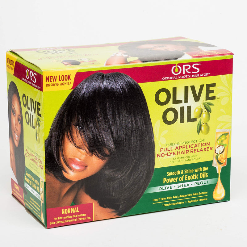 [Australia] - ORS Olive Oil Built-In Protection Full Application No-Lye Hair Relaxer - Normal (11098) Pack of 1 