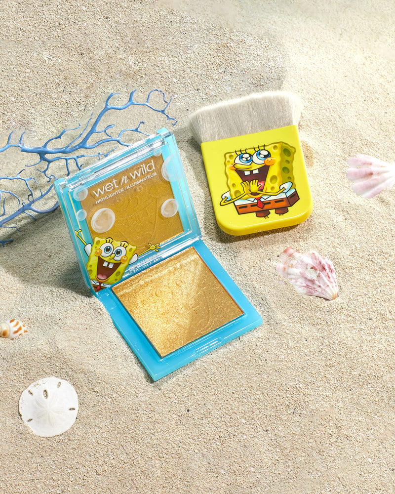 [Australia] - Wet n Wild Highlighter Squarepants Makeup Gold Shimmer Highlighter Makeup 1114232, SpongeBob, 0.19 Ounce 