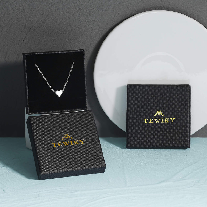 [Australia] - Tewiky 14K Gold Plated/Silver Cubic Zirconia Deluxe Tennis Necklace Dainty Classic Magnificent Round Tennis Chain Choker Necklace for Women 13inch-3mm gold 