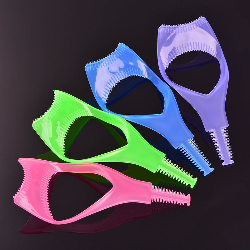 [Australia] - Hotop Mascara Shield Applicator Eyelash Brush Curler Guard Applicator Plastic Eyelashes Tool, 4 Colors (8 Pieces) 