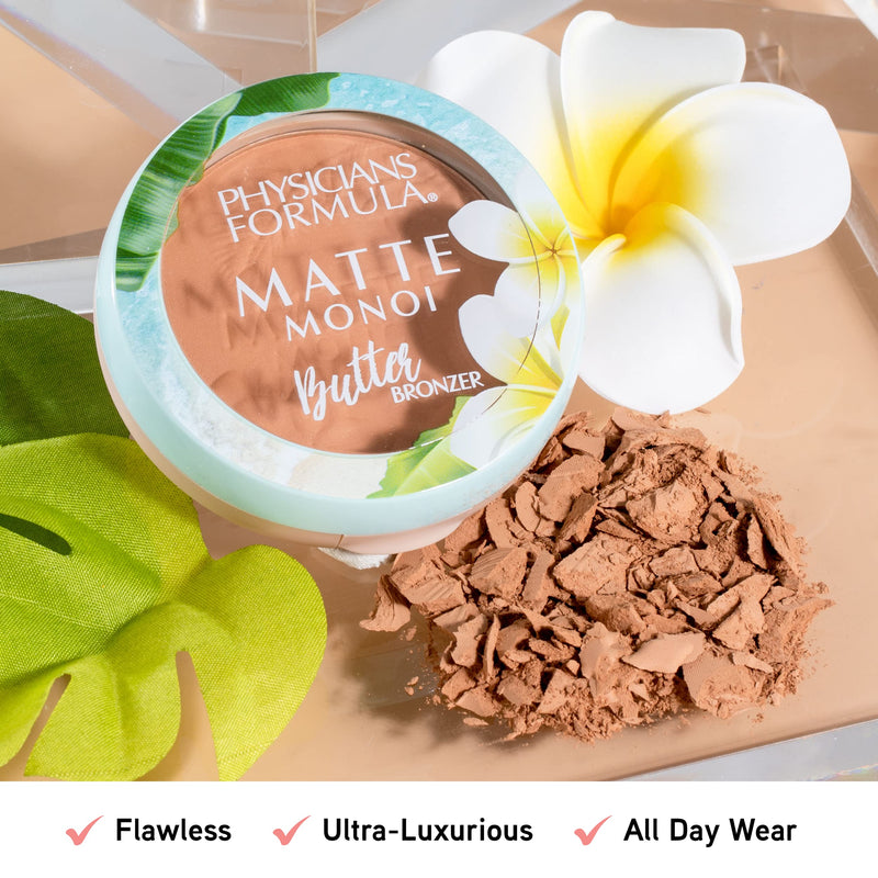 [Australia] - Physicians Formula, Matte Monoi Butter Bronzer, Long-lasting Bronzer Powder with Monoi Butter, Murumuru Butter, Cupuaçu Butter, Tucuma Butter, Essential Fatty Acids - Pro-vitamins, Matte Deep Bronzer 