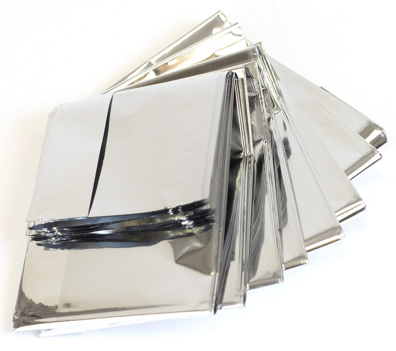 [Australia] - Primacare CB-6841 Emergency Foil Mylar Thermal Blankets, First Aid Space Blanket for Outdoors, Hiking, Survival, 52" x 84" 