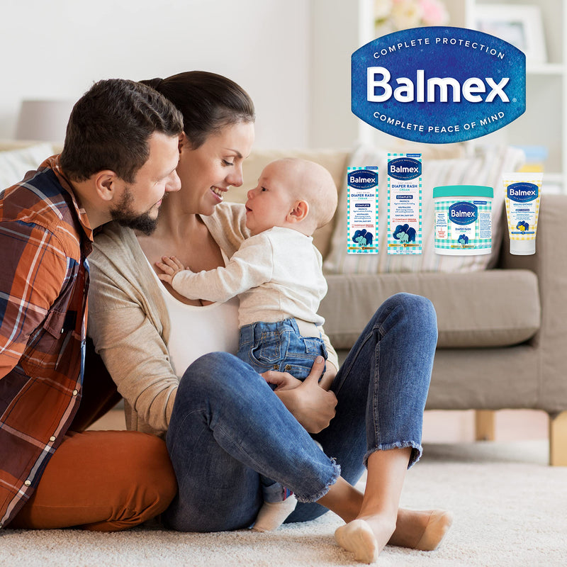 [Australia] - Balmex Complete Protection Baby Diaper Rash Cream with Zinc Oxide + Soothing Botanicals, 2 Ounce 