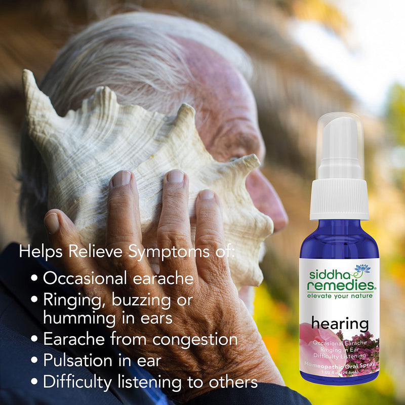 [Australia] - Siddha Remedies Hearing | Ear Ache Medicine for Adult Ear Pain | Earache Homeopathic Medicine for Earache Relief, Ear Ringing Relief & Buzzing in Ear | Non GMO, Alcohol Free, Gluten Free, Sugar Free 