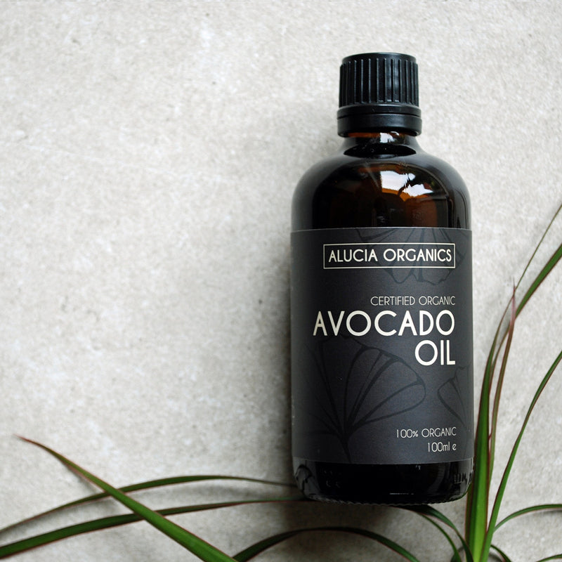 [Australia] - Alucia Organics Certified Organic Avocado Oil 100ml - Pure, Natural, Cold Pressed, Certified Organic, Vegan, Cruelty Free, for Skin, Face, Body, Massage 