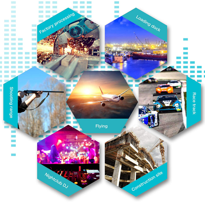[Australia] - [Latest 2022] Ear Plugs for Sleeping Swimming, 8 Pair Reusable Silicone Moldable Noise Cancelling Earplugs for Shooting Range, Swimmers, Snoring, Concerts, Airplanes, Travel, Work, Studying 