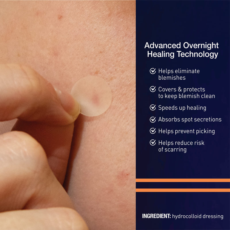 [Australia] - PanOxyl PM Overnight Spot Patches, Advanced Hydrocolloid Healing Technology, Fragrance Free, 40 Count 