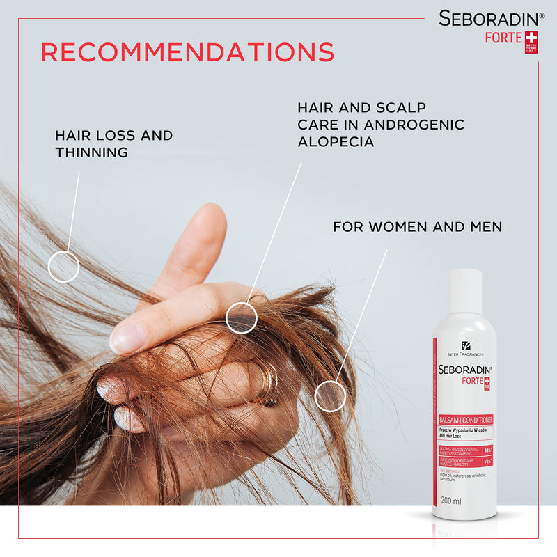[Australia] - SEBORADIN FORTE Hair Balm for Hair Loss, Hair Thinning Premium Conditioner 200 ml | With Vitamins and Natural Extracts for Thickening and Growth, Natur Technology | Hair & Scalp Treatment | Hair Care 