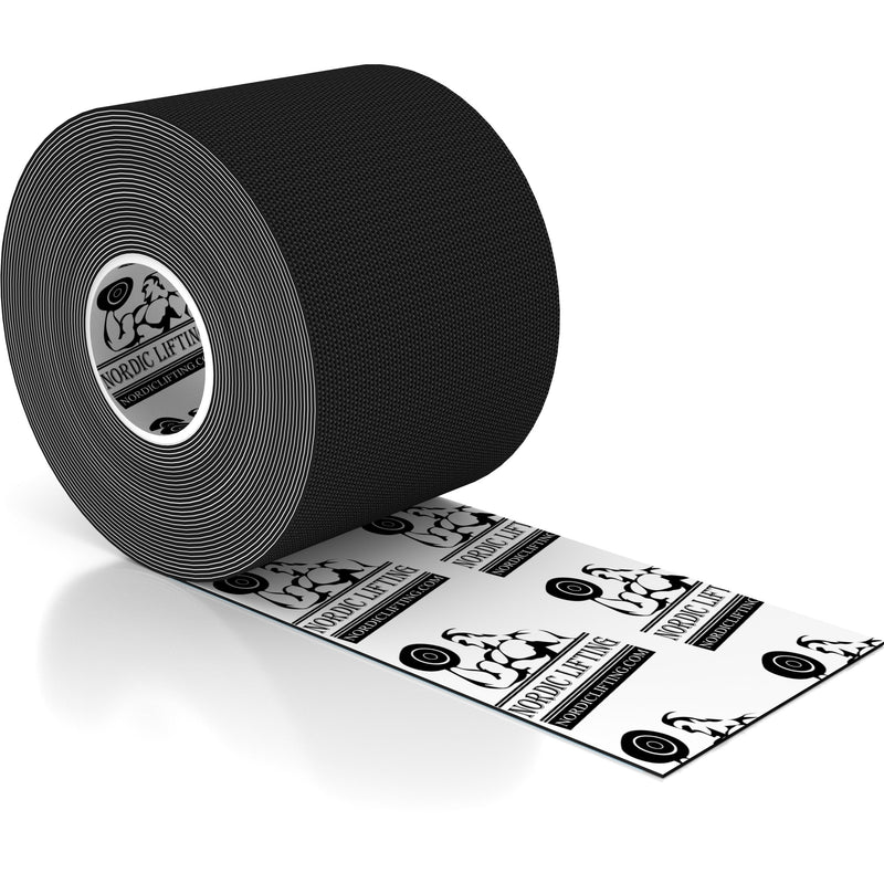 [Australia] - Kinesiology Tape - Pro Sports & Athletic Taping for Knee, Shin Splints, Shoulder and Muscle - 2" X 16.4' Uncut Roll (Black) Black 