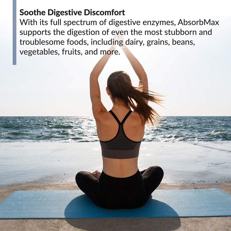 [Australia] - BioTrust AbsorbMax Broad Spectrum Digestive Enzyme Blend, Gluten Free, Non GMO, Digestive Support for Nutrient Digestion, Absorption and Periodic Digestive Discomfort and Bloating 