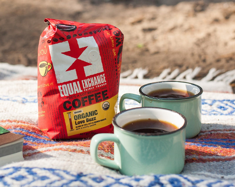 [Australia] - Equal Exchange Love Buzz Blend Organic Coffee Bean, 12-Ounce Package 12 Ounce (Pack of 1) 