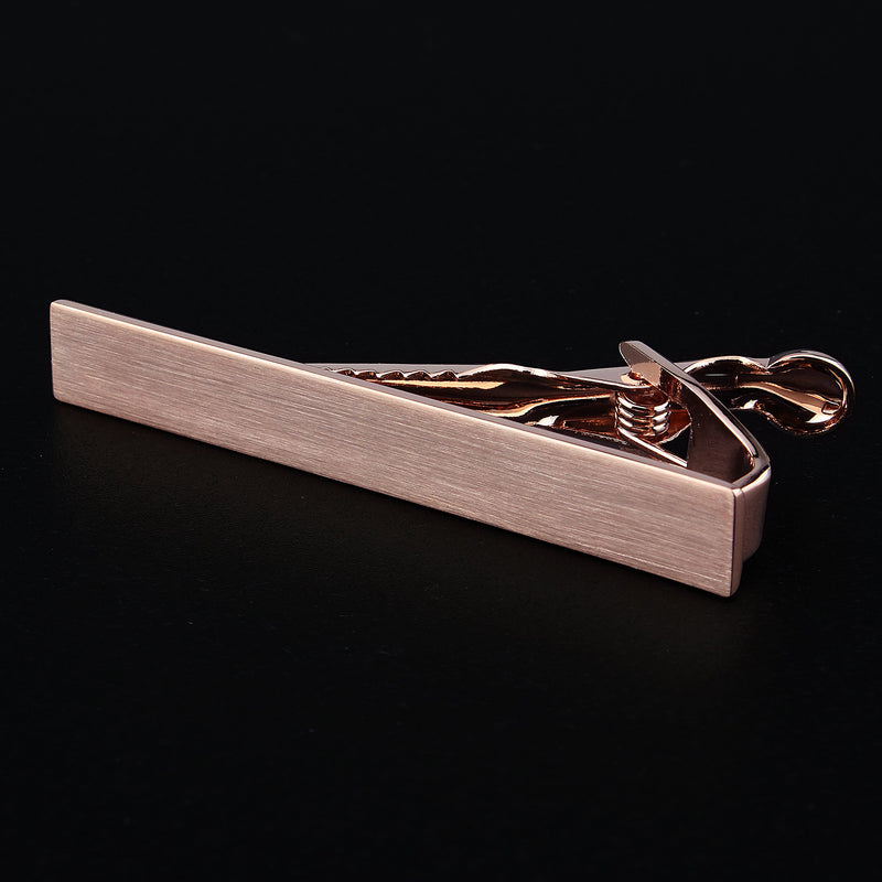 [Australia] - HAWSON 2 Inch Tie Bar Clips for Men Rose Gold Necktie Accessories Perfect Wedding Business Gift 1 