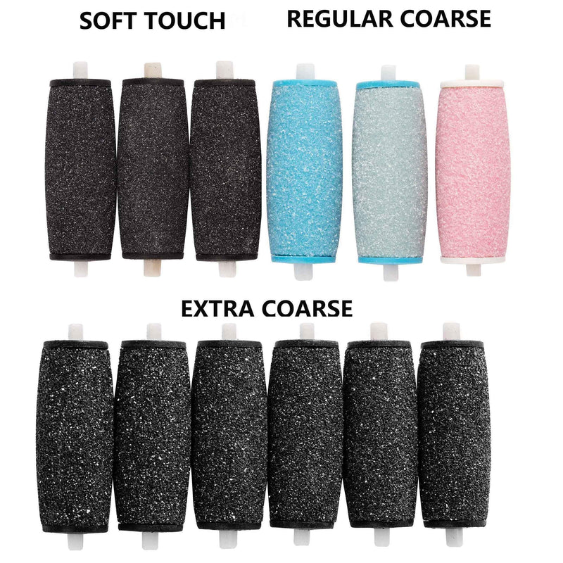 [Australia] - 24Pack Extra Coarse Regular Coarse Pedi Perfect Refills Compatible with Amope Pedi Perfect Footfile 6Extra+12Regular+6Soft 