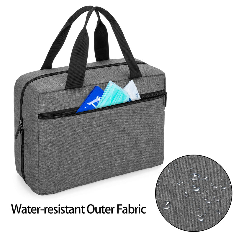 [Australia] - Trunab Small First Aid Kit Bag Empty Portable Emergency Kits Trauma Bag, Ideal for Car, Home, Camping and Hiking, Grey, Bag ONLY - Patented Design 