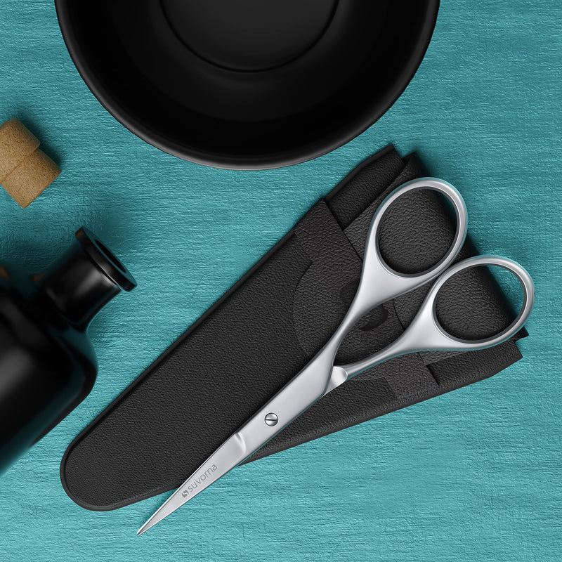[Australia] - Suvorna Hairpal h20 4.5" Compact Beard and Moustache Scissors for Men. Precision Classic Trimming, Styling & Cutting Scissors. Best Designed for own use. Take your Beard Grooming Needs to Next Level 