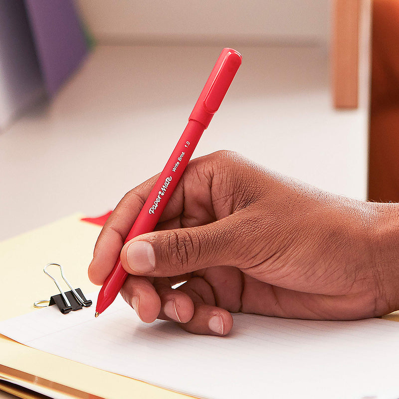 [Australia] - Paper Mate Write Bros Ballpoint Pens, Medium Point (1.0mm), Black, 12 Count 