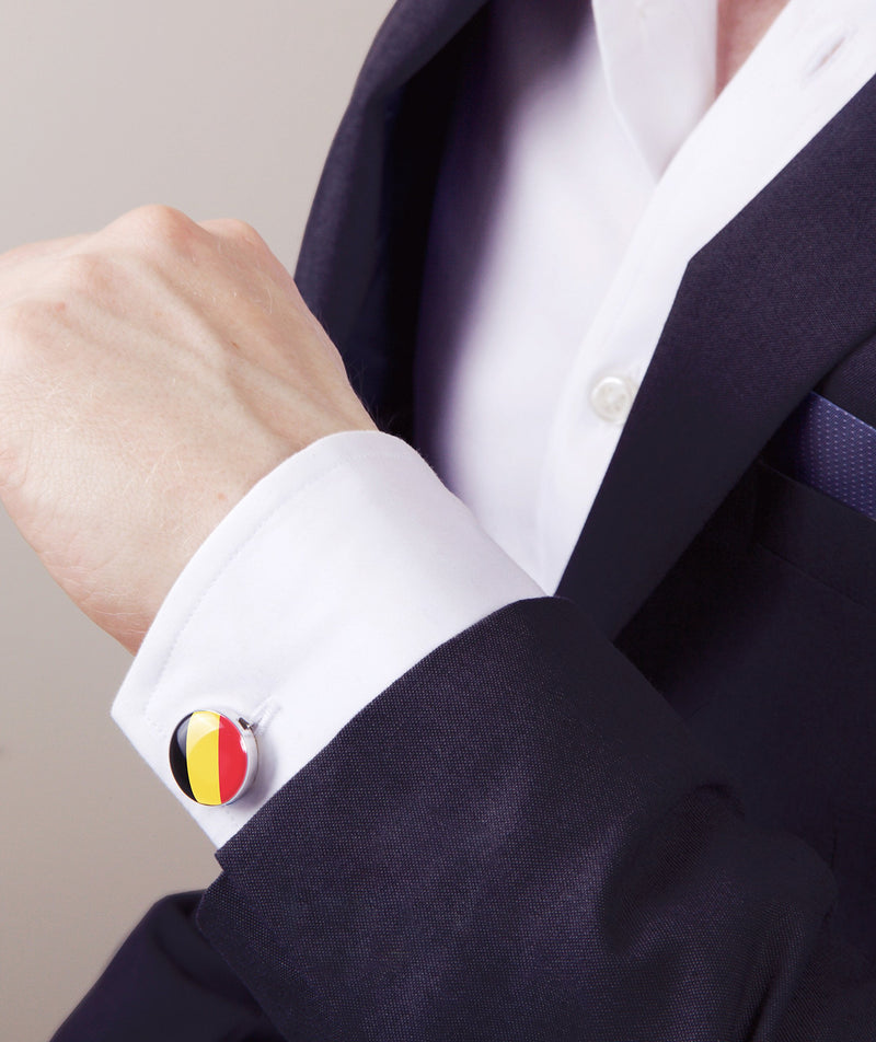 [Australia] - BUTTONCUFF World Flag Button Covers - Imitation Cuff Links for Any Shirt, Jacket or Collar Germany 18.0 Millimeters 