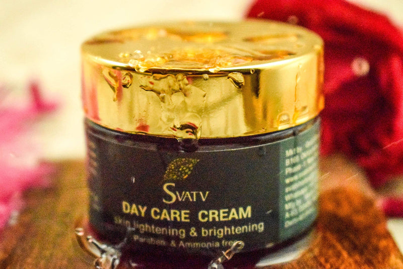 [Australia] - SVATV - Day Care Cream With Aloe Vera & Rose Water Ext. For Skin Lightening & Brightening Cream -Repair Dark Spot, Face Moisturizer Cream - Praben & Ammonia Free 