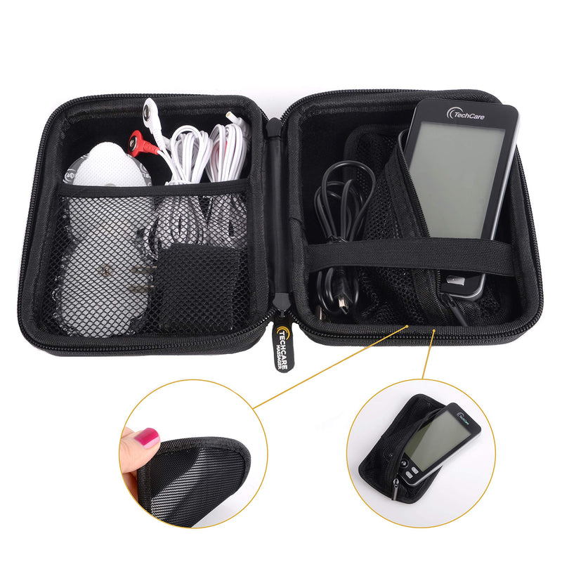 [Australia] - Hard Travel Case for TechCare Plus 24 Touch X Tens Unit Touch Massager Protective Shockproof Dustproof Water Resistant Light Weight Carrying Case 