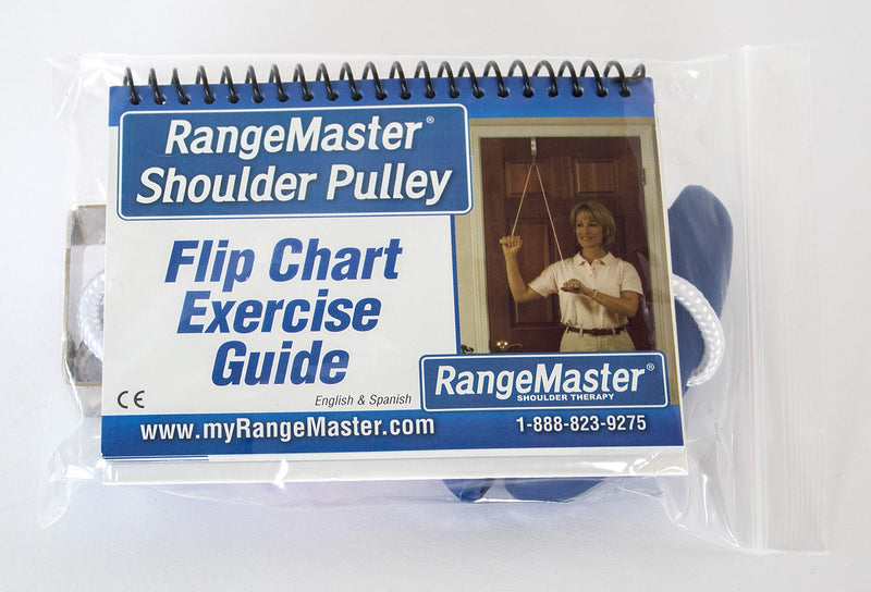 [Australia] - RangeMaster Molded Rubber Handle Shoulder Pulley │ Physical Therapy Tool │ Aids in Recovery and Rehabilitation │ Increases Mobility │ Metal Bracket Door Attachment 