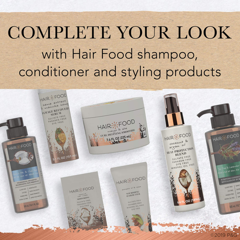 [Australia] - Hair Food Coconut & Argan Oil Heat Protectant Spray Blend, Paraben & Dye Free, 6.4 fl oz 