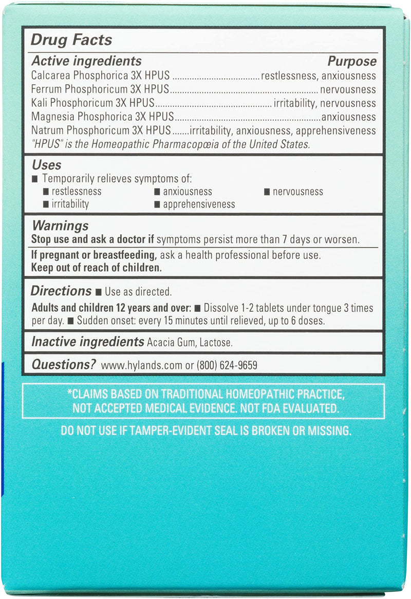 [Australia] - Hyland's Naturals Calm Tablets, Stress Relief Supplement, Natural Relief Of Anxiousness, Nervousness, And Irritability, 50 Count 