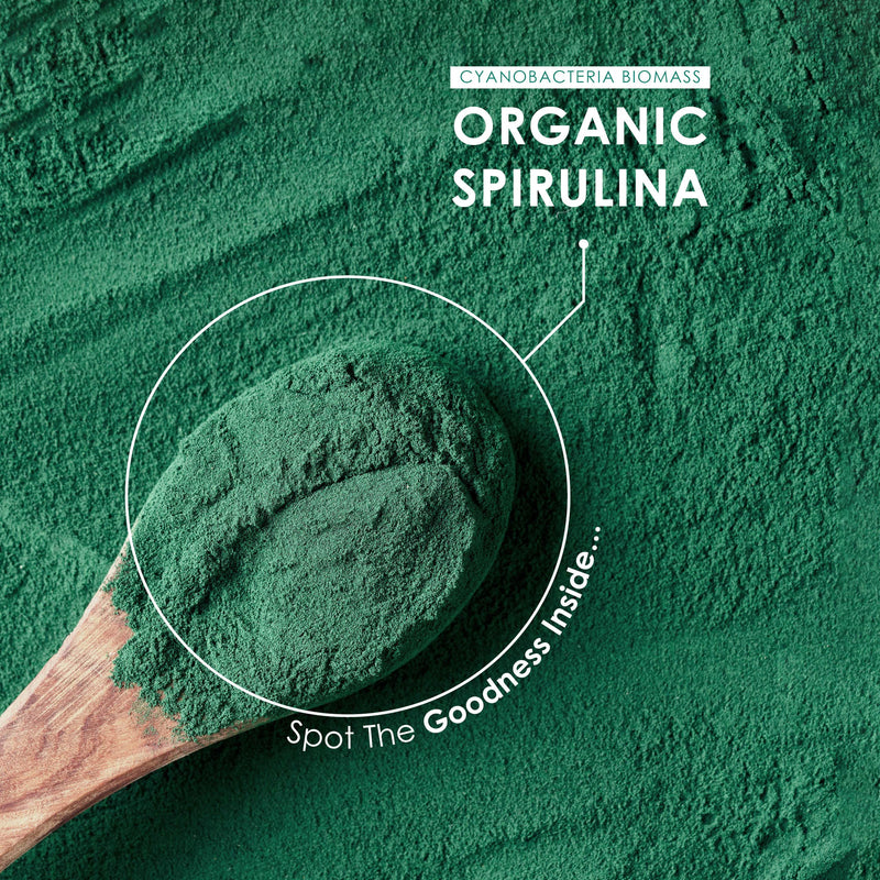 [Australia] - Organic Spirulina 1000mg | 300 Vegan Tablets - Pure Supplement Formula with No Additives – Certified Organic, Non GMO, Gluten Free, Halal by Alpha01 