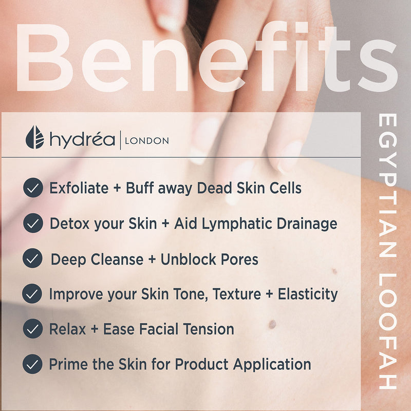 [Australia] - Cleansing & Exfoliating Loofah Facial Pad - Double Sided with Organic Egyptian Cotton 