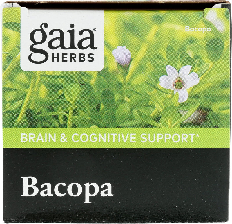 [Australia] - Gaia Herbs Bacopa - Brain and Cognitive Support Herbal Supplement - Made with Bacopa (Bacopa Monnieri) to Help Support a Thriving Mind - 60 Vegan Liquid Phyto-Capsules (Up to 60-Day Supply) 