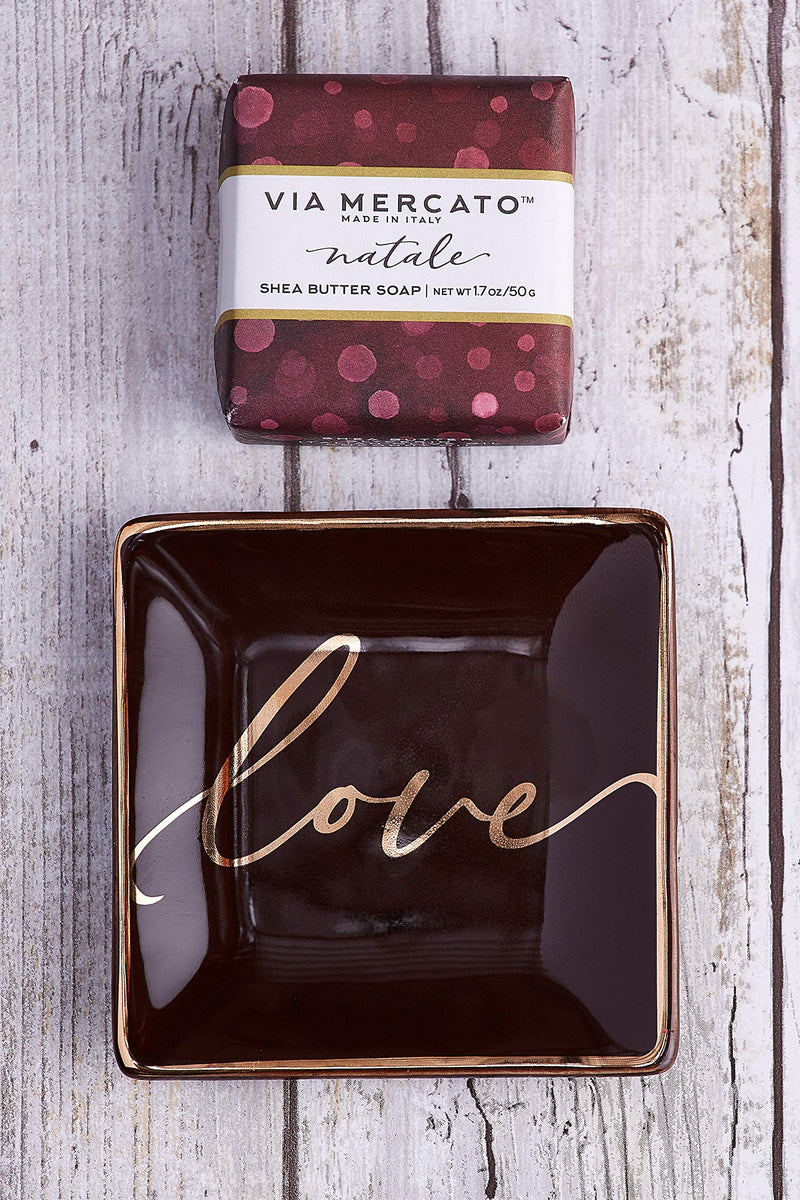 [Australia] - Via Mercato Natale Christmas HolidayGift Collection, Love, Soap & Trinket Set 