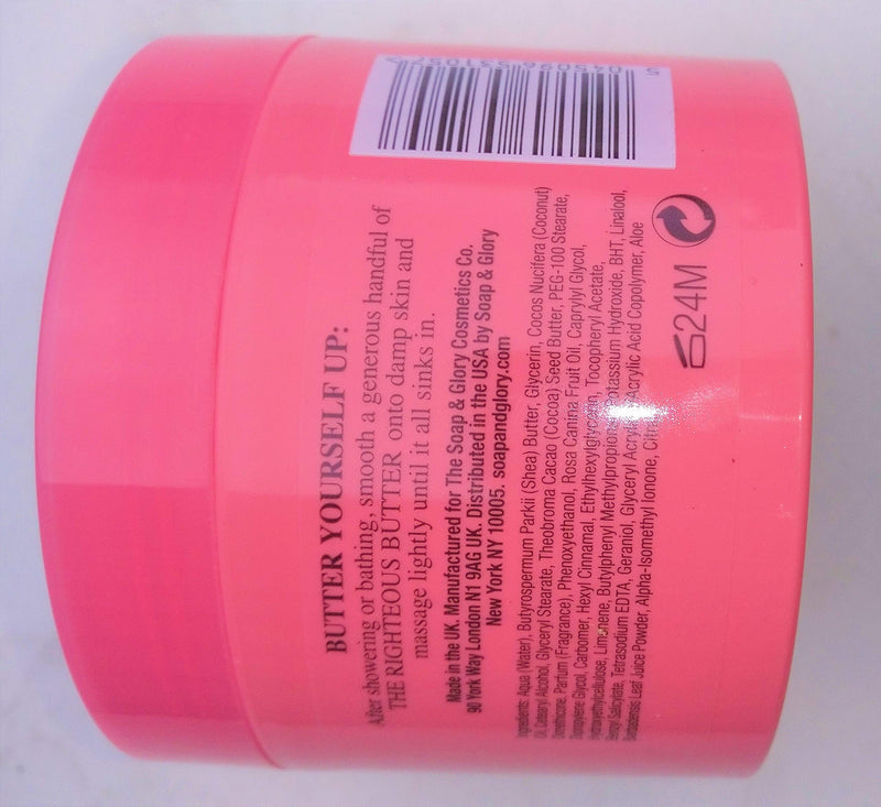 [Australia] - Soap & Glory Body Butter The Righteous Butter 1x300ml Moisturiser/Cream/Skin 