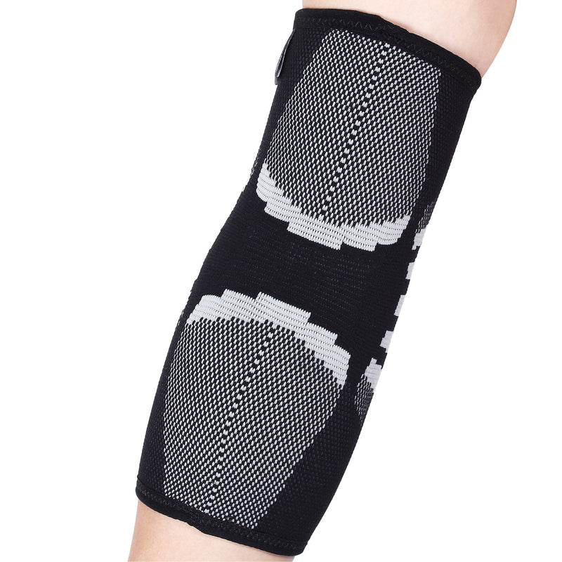 [Australia] - Elbow Compression Sleeves (1 Pair) - Support for Tendonitis Prevention & Recovery (Large) Large 