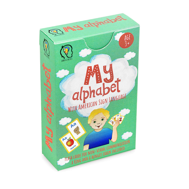 [Australia] - My ASL Alphabet Flash Cards 26 Alphabet Toddlers American Sign Language Flash Cards Set, Learn ASL and it’s a First Alphabet Flash Cards 