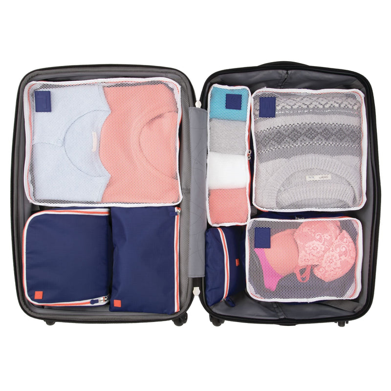 [Australia] - iDesign Hanging Toiletry Navy/Orange Travel Bag Toiletry Bag 