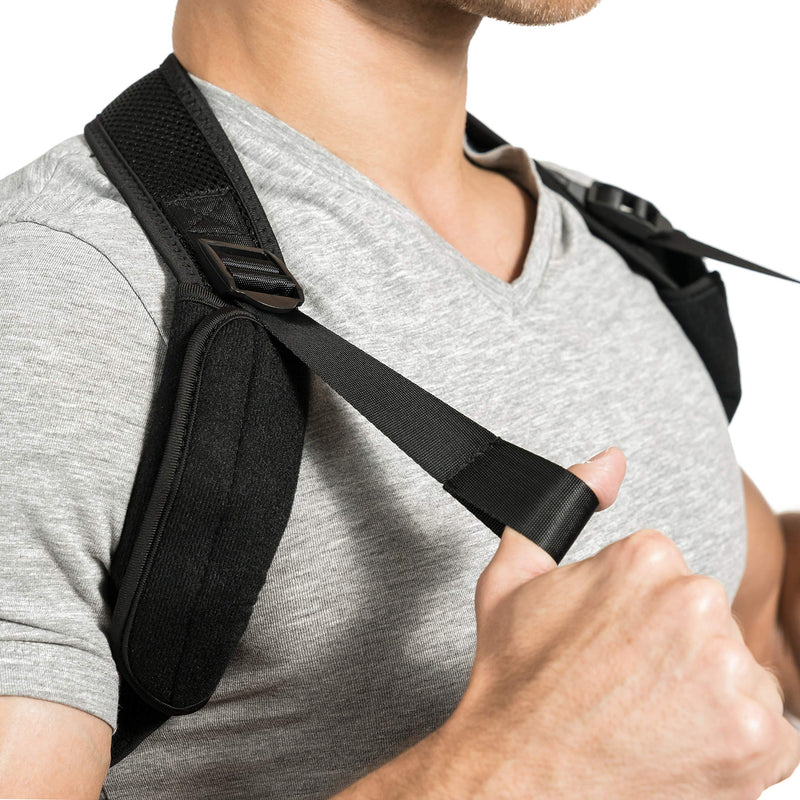 [Australia] - FlexGuard Support Posture Corrector for Women and Men - Adjustable Upper Back & Shoulder Brace Trainer for Slouching, Neck Hump and Hunched Shoulders - Medium/Large Medium/Large 