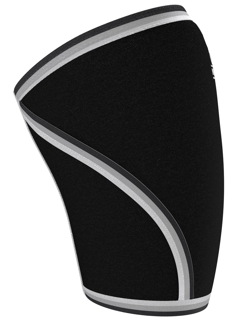 [Australia] - Knee Sleeves (1 Pair) Support & Compression for Weightlifting, Powerlifting & Cross Training - 7mm Neoprene Sleeve for the Best Squats - Both Women & Men - by Nordic Lifting Medium Black 