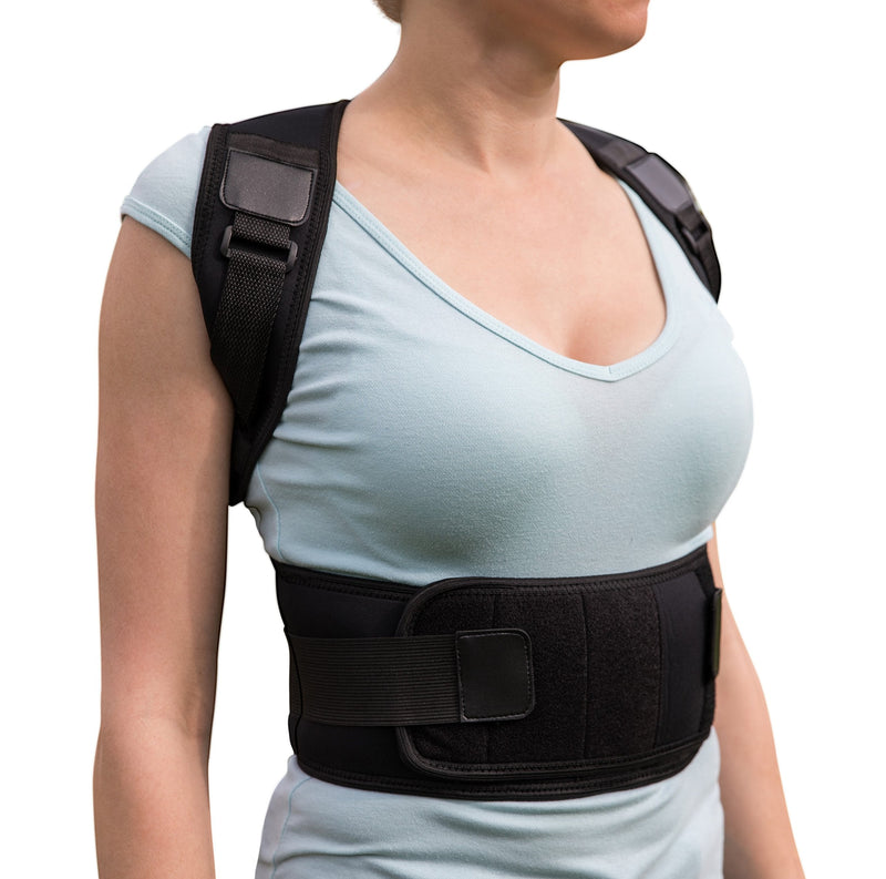 [Australia] - Posture Corrector for Women and Men - Comfortable Back Support Brace to Trigger Rounded Shoulders and Upper Back to Proper Position - Discreet Vest for Pain Relief - May Wear Under Clothes 