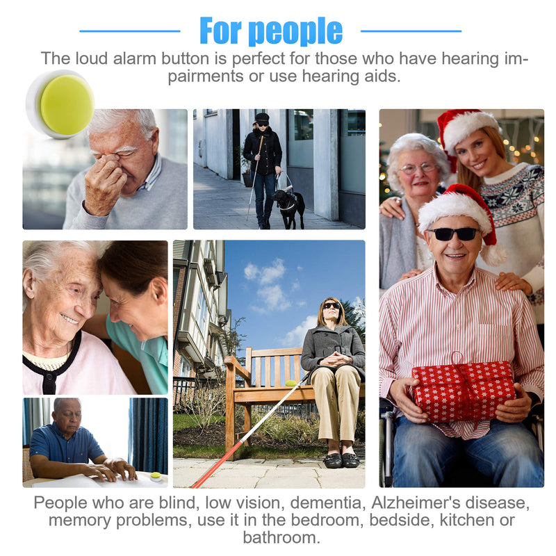[Australia] - Extra Large Button Talking Alarm Clock with Volume Control - Speaks The Time, Date and Day - Perfect for The Blind, Elderly or Visually Impaired - Includes Batteries (Yellow and Silver) Yellow and Silver 