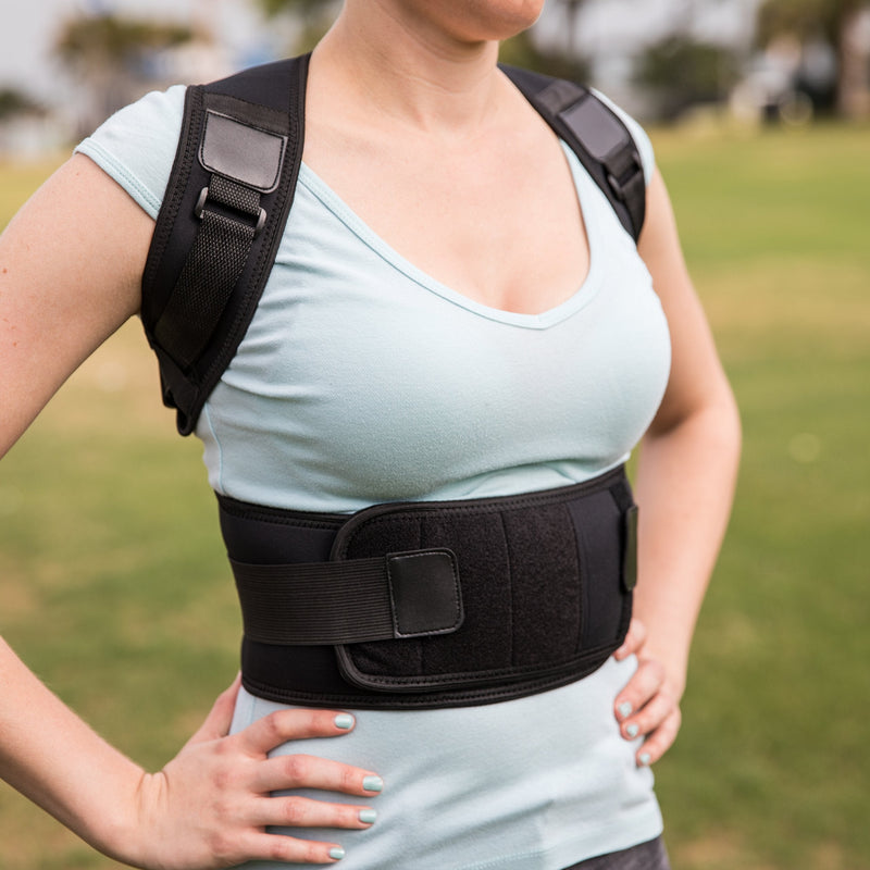 [Australia] - Posture Corrector for Women and Men - Comfortable Back Support Brace to Trigger Rounded Shoulders and Upper Back to Proper Position - Discreet Vest for Pain Relief - May Wear Under Clothes 
