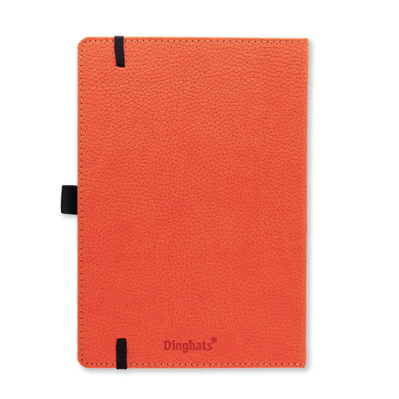 [Australia] - Dingbats* Notebooks - Wildlife Plain Medium Notebook, Orange Tiger, A5 - Hardcover - Cream 100gsm Ink-Proof Paper - Includes Pocket & Bookmark 