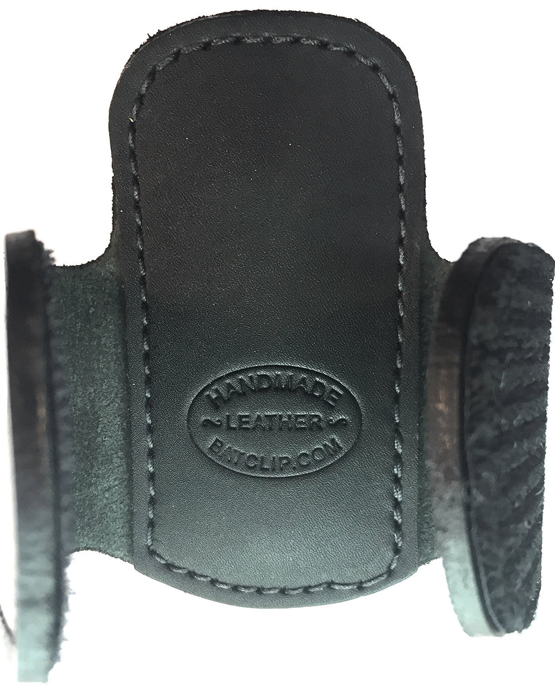 [Australia] - The BATCLIP (Black) - Premium Leather Handmade Clip-on Stethoscope Hip Holder; no More Neck Carrying, Loss, or Misplacement. Proudly Carry Your high-end Stethoscope with Taste and Style. Black 