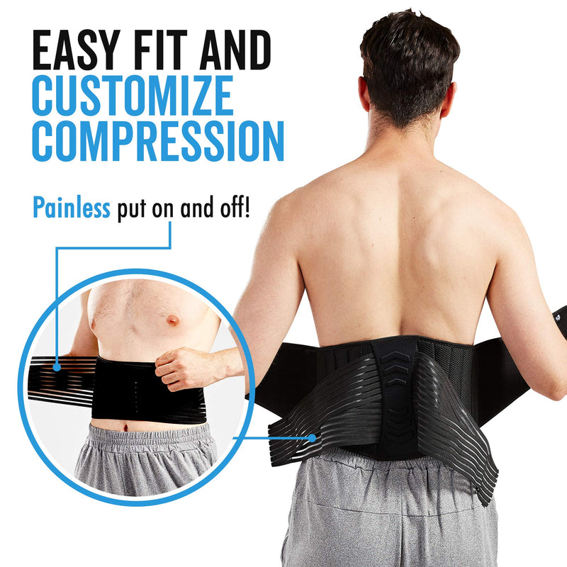 [Australia] - Lumbar Support Back Brace for Men and Women (Plus Size 50" - 70") Plus Size 50" - 70" 