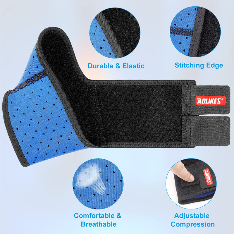[Australia] - Kids Ankle Brace Supports Breathable Neoprene Ankle Stabilizer Adjustable Child Ankle Protector Wraps Sports Dance Foot Support Arch Supports for Sports Protection Joint Pain Ankle Sprain 2PCS Black Medium 